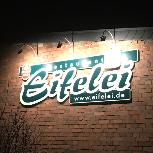 Fotographie Außenansicht Restaurant Eifelei. 